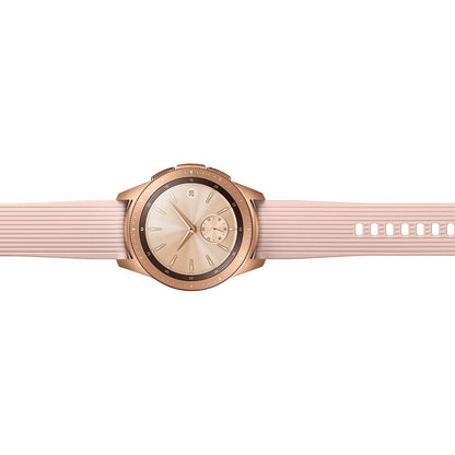 Samsung - Galaxy Watch Smartwatch 42mm Stainless Steel LTE SM-R815UZDAXAR GSM Unlocked - Rose Gold (Renewed)