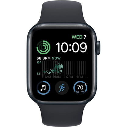 Apple Watch SE 2nd Generation (GPS+Cellular) 40mm Aluminum Case with Midnight Sport Band - S/M