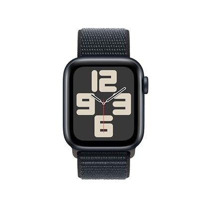 Apple Watch SE 2nd Generation (GPS + Cellular) 40mm Midnight Aluminum Case with Midnight Sport Loop - MRGD3LL/A