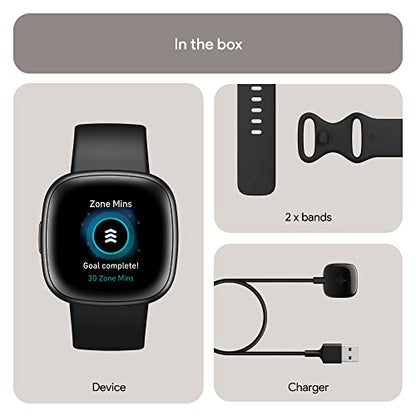 Fitbit Versa 4 Smartwatch ? Graphite (FB523BKBK-US)