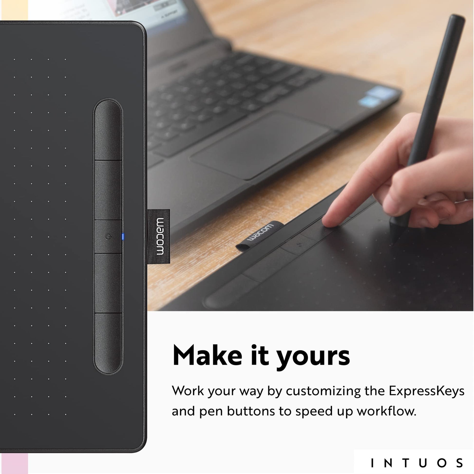 Wacom Intuos Drawing Tablet (Medium) ? Black ? CTL6100WLK0