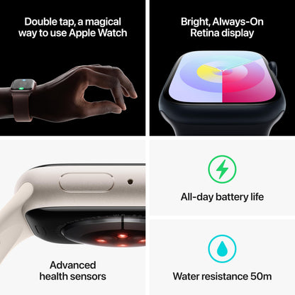 Apple Watch Series 9 (GPS + Cellular) ? 41mm Midnight Aluminum Case with Midnight Sport Loop ? One Size ? MRHU3LW/A