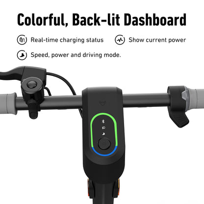 NIU - KQi 1 Pro Foldable Electric Kick Scooter w/ 15.5 mi Max operating Range & 15.5 mph Max Speed - Grey - K1P342G1A11