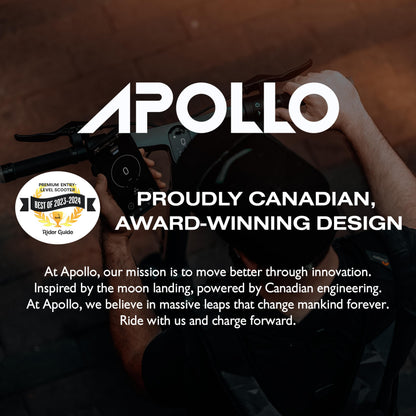 Apollo - Go Premium Dual-Motor Electric Scooter w/40 mi Max Operating Range & 28 mph Max Speed - Excellent Condition