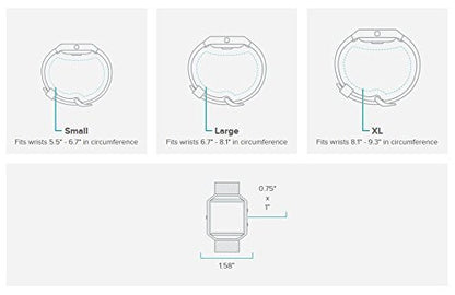 Fitbit Blaze Smart Fitness Watch (Small) ? Gunmetal ? FB502GMBKS