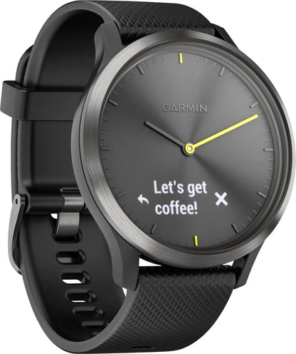 Garmin v¡vomove HR Sport Hybrid Smartwatch ? Black ? 010-01850-11