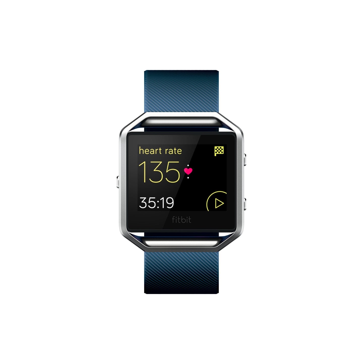 Fitbit Blaze ? Smart Fitness Watch HR Monitor ? Large ? Blue Band ? FB502SBUL