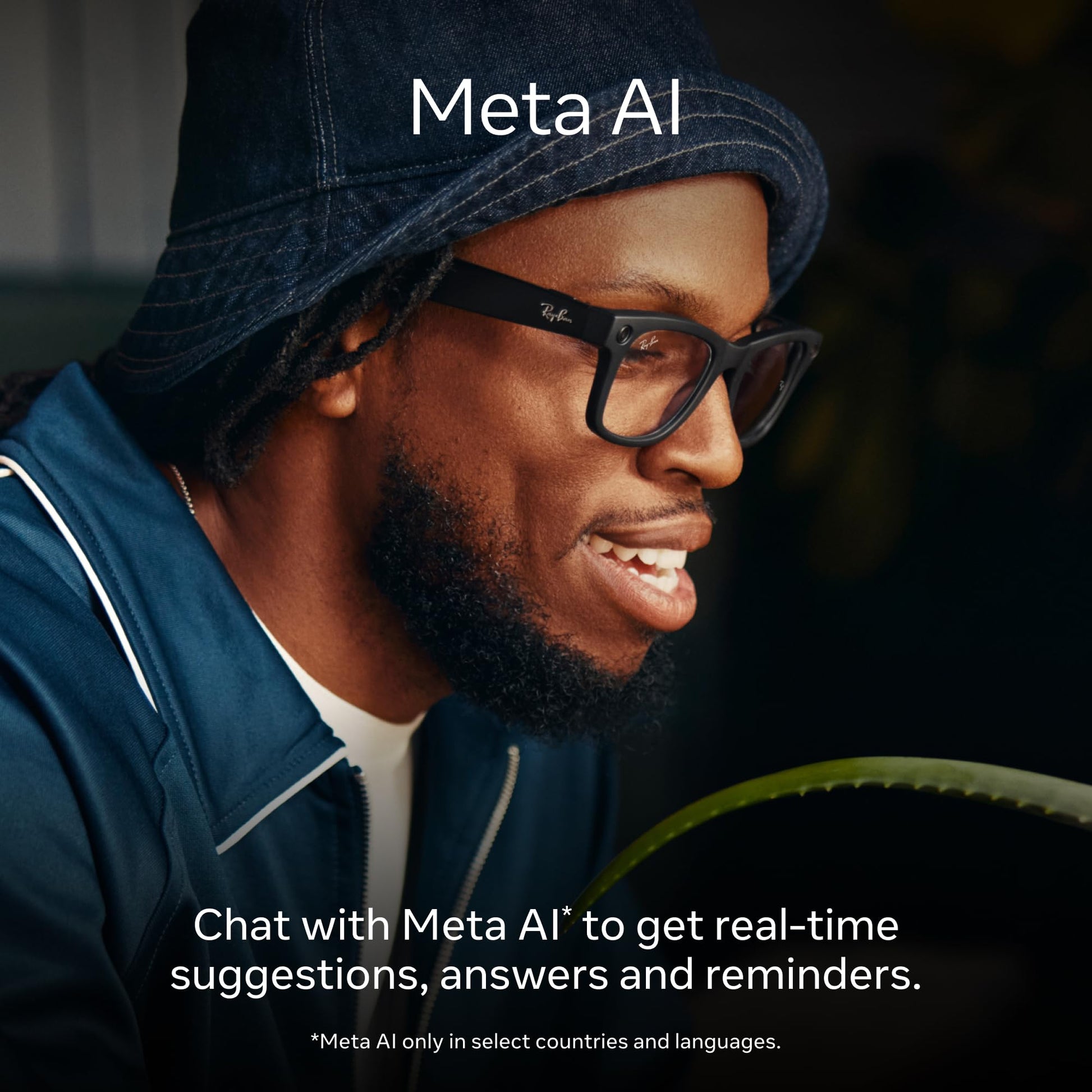 Ray-Ban Meta ? Wayfarer Smart Glasses with Meta AI, Audio, Photo, and Video ? Green Lenses ? Shiny Black Frame ? 601/7150