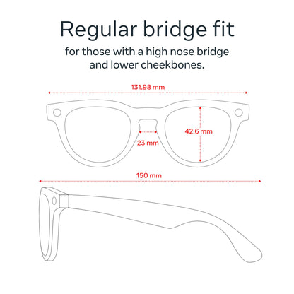 Ray-Ban Meta ? Headliner Smart Glasses with Meta AI, Audio, Photo, and Video ? Clear to Sapphire Transitions Lenses ? Shiny Caramel ? 6706MF50