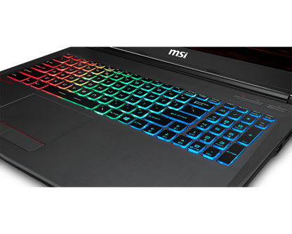 MSI GF62 8RE-058US ? 15.6" FHD ? Intel Core i7-8750H ? 16GB RAM ? NVIDIA GeForce GTX 1060 (6GB) ? 1TB HDD + 256GB SSD ? Black ? GF62058