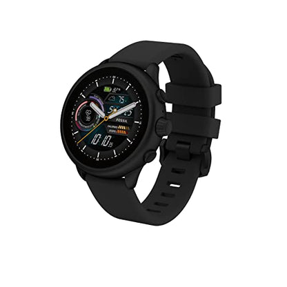 Fossil Unisex Gen 6 44mm Wellness Edition Touchscreen Silicone Smart Watch -  Black - FTW4069V
