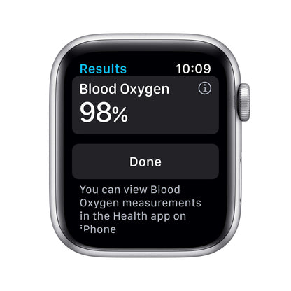 Apple Watch Series 6 44mm Silver Aluminum Case with White Sport Band GPS - M00D3LL/A