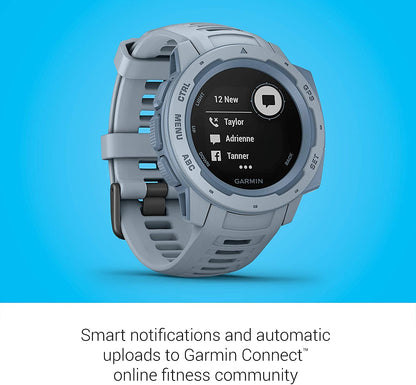 Garmin - Instinct GPS Smartwatch 45mm Fiber-Reinforced Polymer - Sea Foam - 010-02064-05