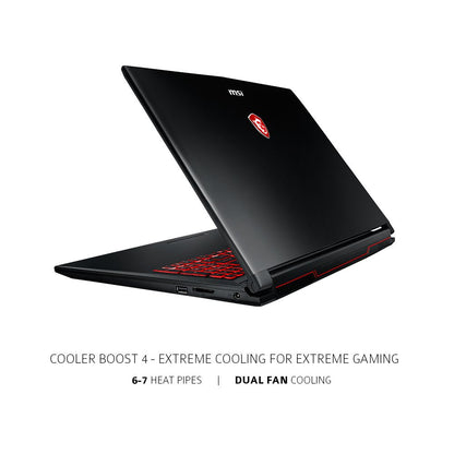 MSI 17.3" Gaming Laptop - i7-7700HQ - GeForce GTX 1050 - 8GB DDR4 - 128GB SSD+1TB HDD (GL72M 7RDX-800)