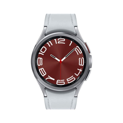 Samsung - Galaxy Watch6 Classic Stainless Steel Smartwatch 43mm Bluetooth - Silver - SM-R950NZSAXAA