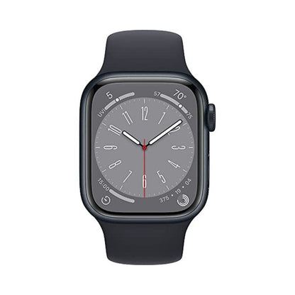 Apple Watch Series 8 (GPS + Cellular) 45mm Aluminum Case with Midnight Sport Band - S/M - MNVJ3LL/A
