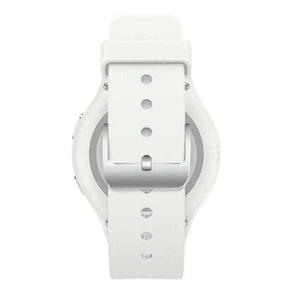 AT&T - Samsung Gear S2 Smartwatch - Silver with White Band  - SM-R730AZWAATT