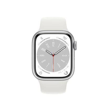 Apple Series 8 GPS+Cel 41mm Alum Case White Sport Band - White  M/L - MP4F3LL/A