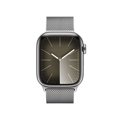 Apple Watch Series 9 (GPS + Cellular) 41mm Silver Stainless Steel Case w/ Silver Milanese Loop ? MRJ43LW/A