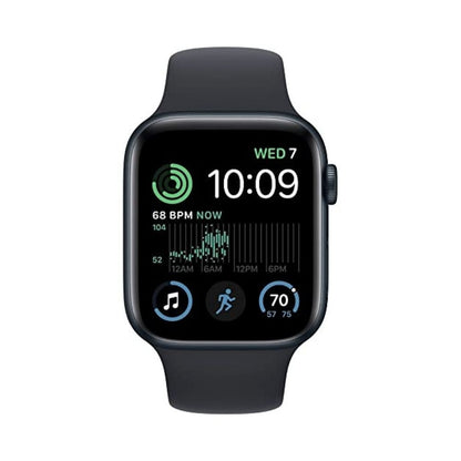 Apple Watch SE 2nd Generation (GPS + Cellular) 40mm Aluminum Case with Midnight Sport Band - S/M - Midnight - MRG63LL/A