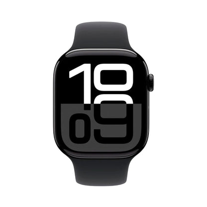 Apple Watch Series 10 GPS + Cellular 46mm Aluminum Case with Black Sport Band - MWY43LW/A