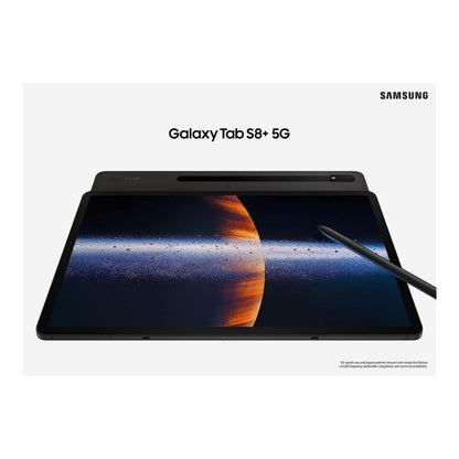 AT&T Samsung Galaxy Tab S8+ 5G - 128GB - Graphite - SM-X808UZAAATT