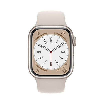 Apple Watch Series 8 (GPS) 45mm Starlight Aluminum Case with Starlight Sport Band ? S/M ? MNUP3LL/A