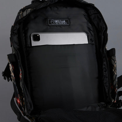 35L Backpack Fashion Cross Pattern