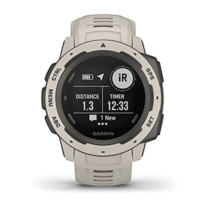 Garmin - Instinct Smartwatch Fiber-Reinforced Polymer - Tundra - 010-02064-01