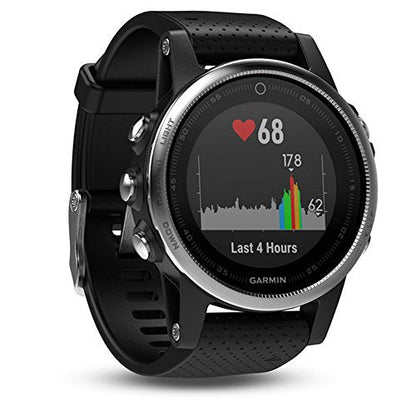 Garmin Fenix 5s 42mm Multisport GPS Fitness Watch with Black Band - 010-01685-02