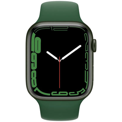 Apple Watch Series 7 (GPS, 41MM) - Green Aluminum Case with Clover Sport Band - MKN03LL/A