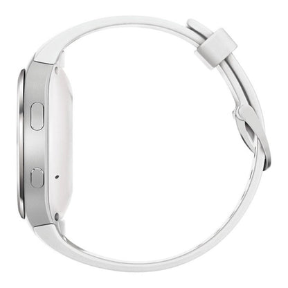 AT&T - Samsung Gear S2 Smartwatch - Silver with White Band  - SM-R730AZWAATT