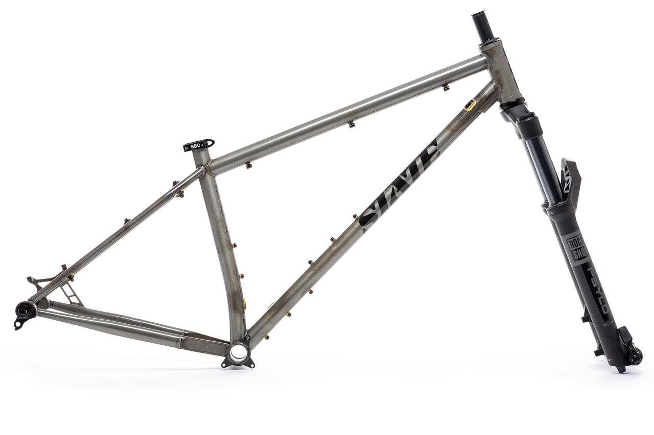 4130 Trail - Mountain Bike - Frame Set - Raw Phosphate
