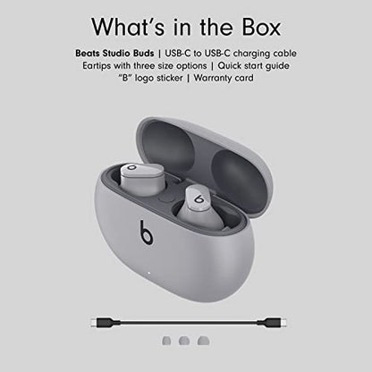Beats Studio Buds Noise-Canceling True Wireless In-Ear Headphones - Moon Gray - MMT93LL/A