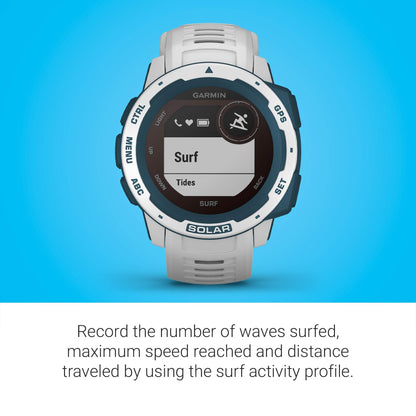 Garmin Instinct Solar Surf Edition GPS Smartwatch (Cloudbreak) - 010-02293-18
