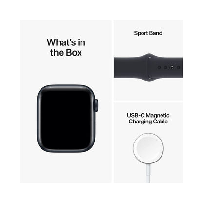 Apple Watch SE (2nd Gen) (GPS + Cellular, 44mm) - Midnight Aluminum Case with Midnight Sport Band, M/L - MNU03LL/A