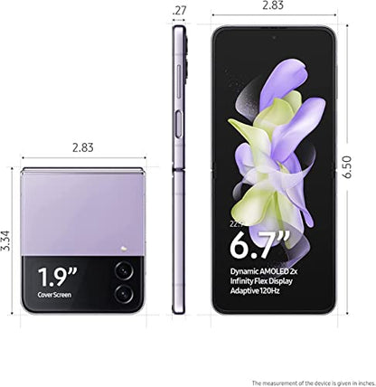 Unlocked Samsung Galaxy Z Flip4 256GB - Bora Purple - SM-F721ULVEXAA
