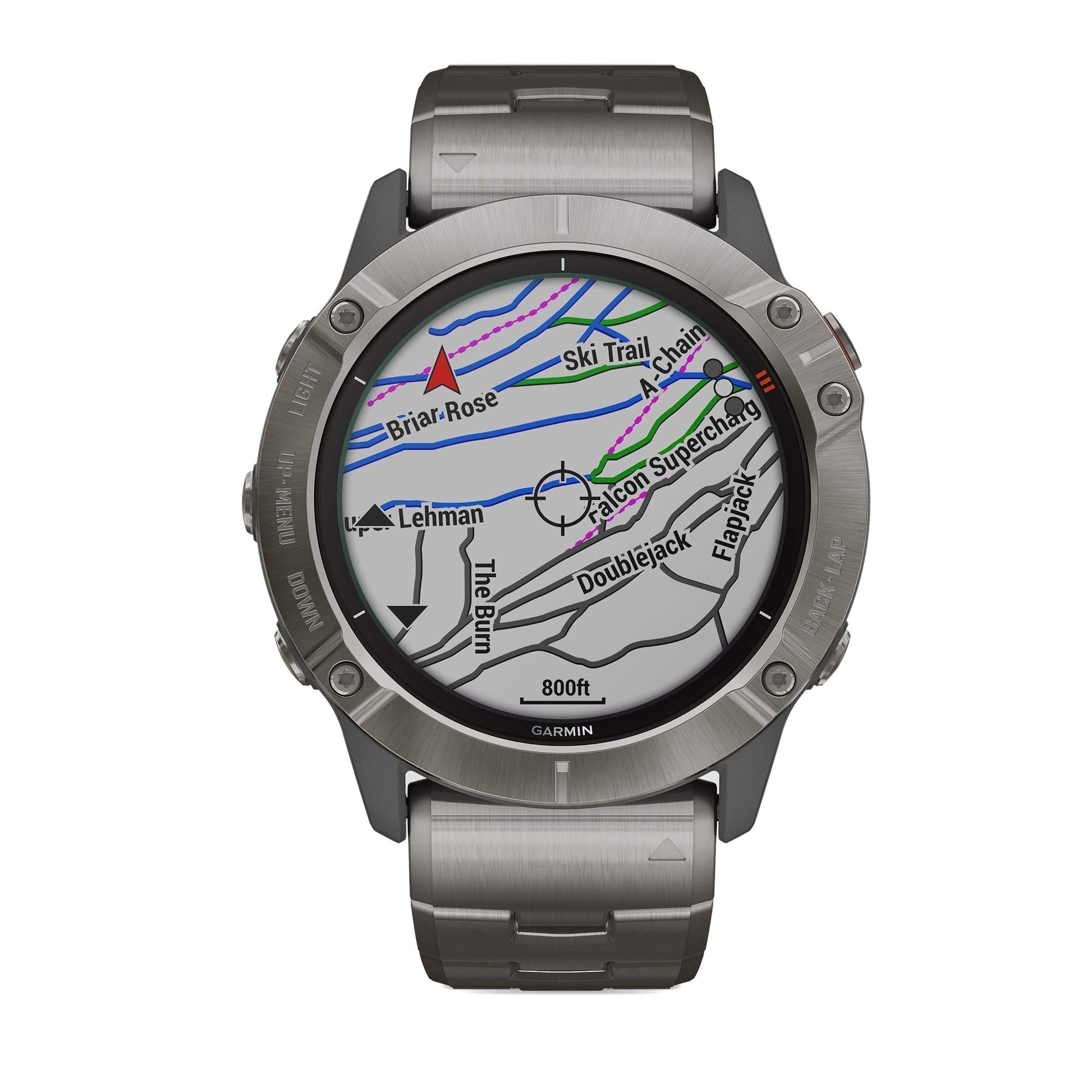 Garmin Fenix 6X Pro Solar 51mm - Titanium With Vented Titanium Bracelet - 010-02157-23