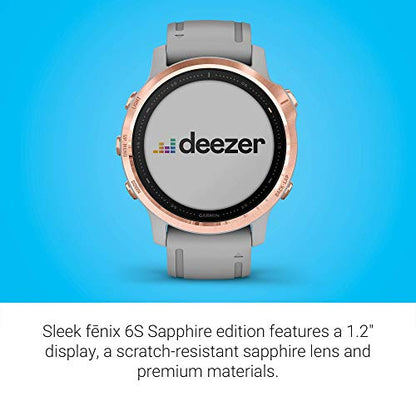 Garmin - f?nix 6S Sapphire GPS Smartwatch 42mm  - Rose Gold - 010-02159-20
