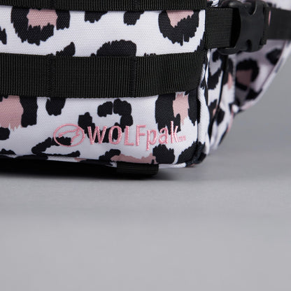 45L Backpack Leopard Pink Zip