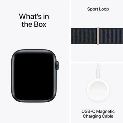 Apple Watch SE 2nd Generation (GPS) 44mm Midnight Aluminum Case with Midnight Sport Loop - MREA3LL/A