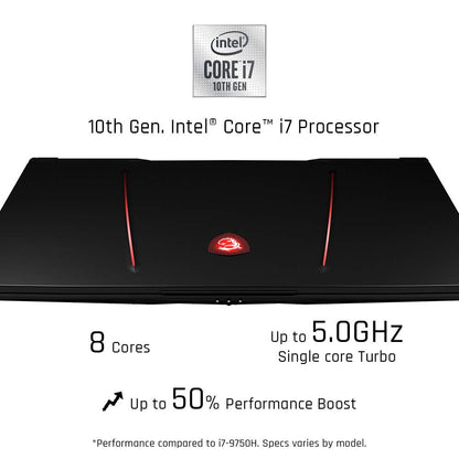 MSI GE75 Raider 10SGS-287 17.3" 300Hz Laptop - Intel Core i7-10875H - RTX 2080 Super - 32GB RAM - 1TB NVMe SSD - Win10, Black - GE7510287
