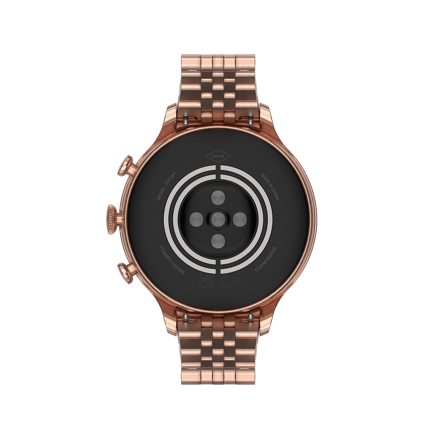 Fossil Gen 6 Smartwatch 42mm Rose Gold-Tone Stainless Steel - Rose Gold - FTW6077V