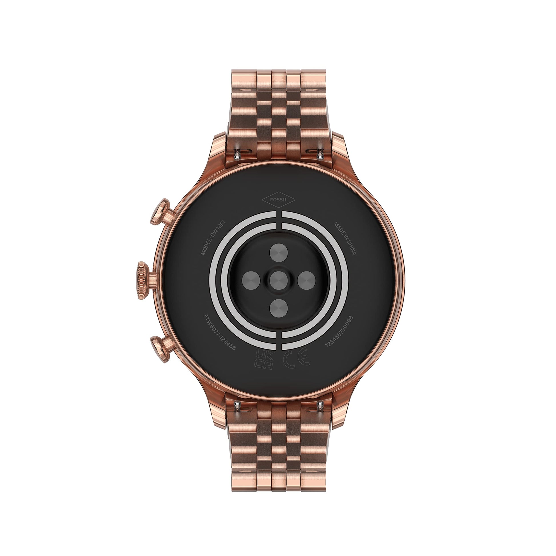 Fossil Gen 6 Smartwatch 42mm Rose Gold-Tone Stainless Steel - Rose Gold - FTW6077V