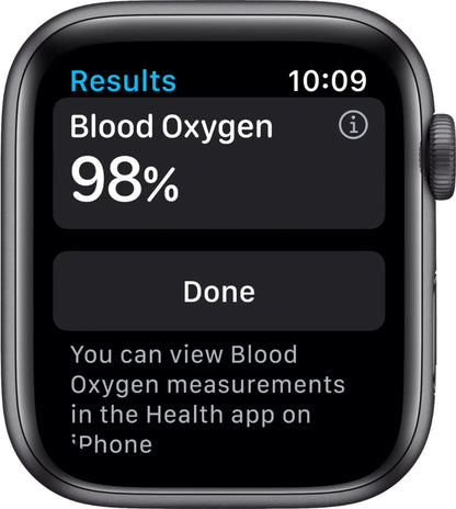 Apple Watch Series 6 (GPS + Cellular) 44mm Aluminum Case with Black Sport Band - Space Gray - M07H3LL/A
