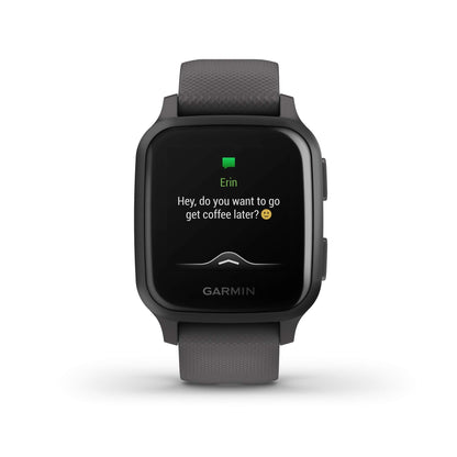 Garmin - Venu Sq GPS Smartwatch 33mm - Shadow Gray/Slate  - 010-02427-00