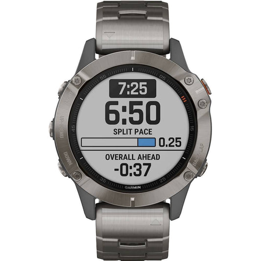 Garmin - f?nix 6 Sapphire Smartwatch 47mm Titanium - 010-02158-22