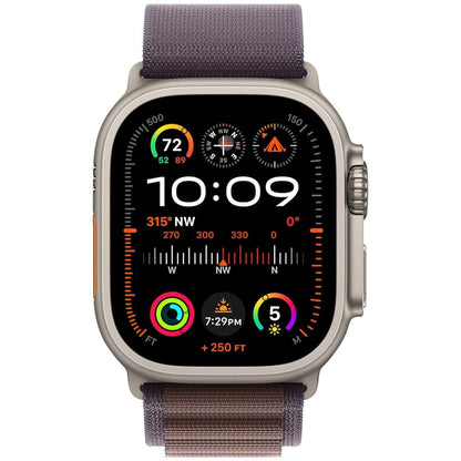 Apple Watch Ultra 2 GPS + Cellular 49mm Titanium Case w/ Indigo Alpine Loop Medium - MRET3LW/A