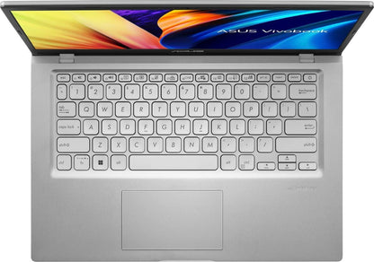 ASUS - Vivobook 14" Laptop - Intel Core i3-1115G4 with 8GB Memory - 128GB SSD - Transparent Silver - X1400EA-I38128