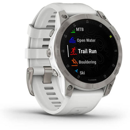 Garmin - epix Gen 2 GPS Smartwatch 47mm Fiber-reinforced polymer -White Titanium - 010-02582-20
